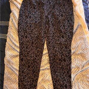 Torrid Plus Size Black and Gray Animal Print Pants